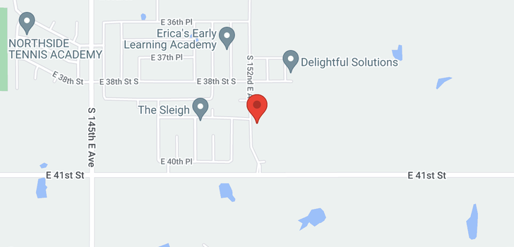 map of 3963 S 152nd East Avenue